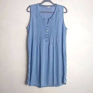 Vineyard Vines Light Blue Sleeveless Midi Dress